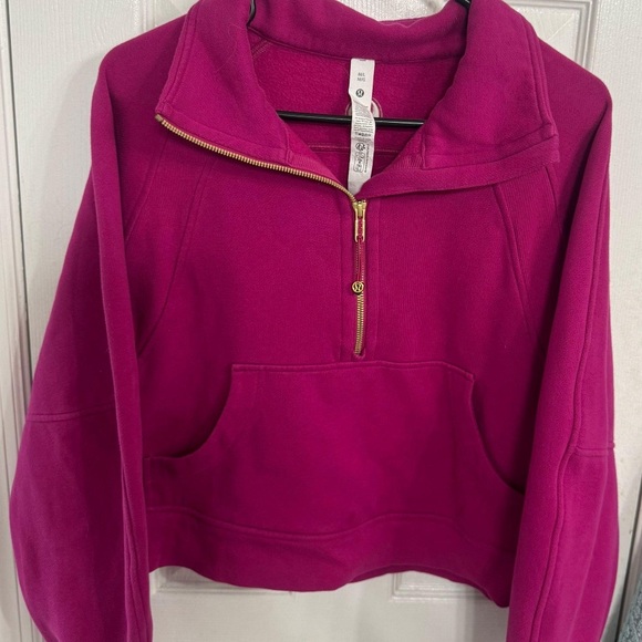 Lululemon Athletica Magenta Half-Zip Scuba - Picture 1 of 2